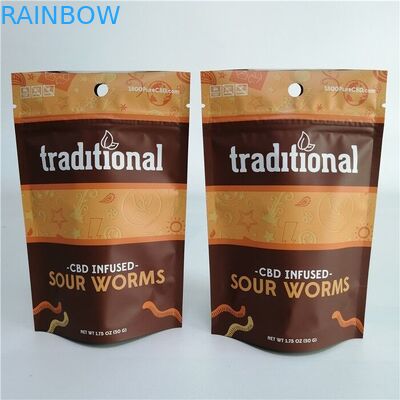 Torebka na suwak z folią aluminiową CBD 3x4