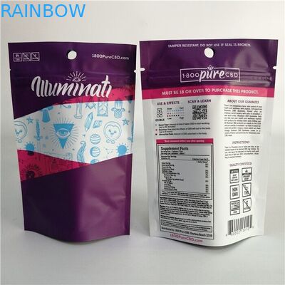 Torebka na suwak z folią aluminiową CBD 3x4