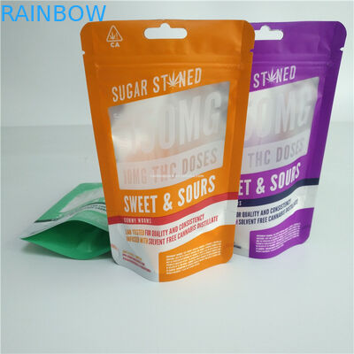 Druk cyfrowy 3.5g 7g 14g 28g Gummy Herbal Weed Bag