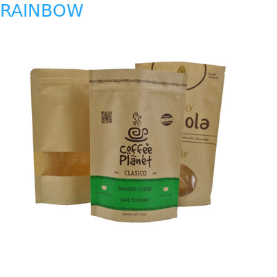 Odporne na wilgoć ciasteczka Stand Up Kraft Paper Pouch