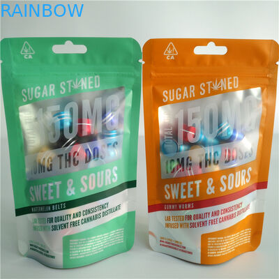 3,5g 7g 14g Holograficzne opakowanie z folią stojącą