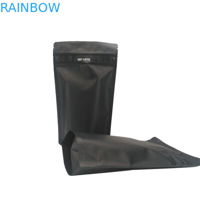 Czarny matowy podwójny zamek CMYK Plastikowe opakowania