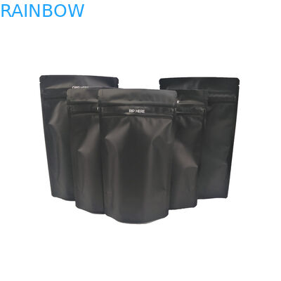 Czarny matowy podwójny zamek CMYK Plastikowe opakowania