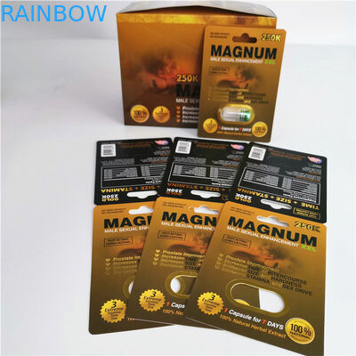 Rhino 69 male enhancements opakowanie na pigułki seksualne blister kapsułki 3D do wyświetlania