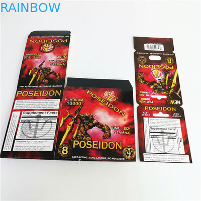 Rhino 69 male enhancements opakowanie na pigułki seksualne blister kapsułki 3D do wyświetlania