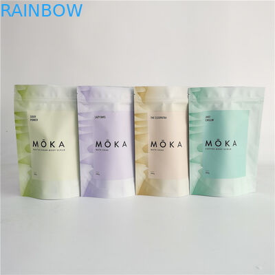 Woreczek do peelingu ciała Stand Up Ziplock Worek do pakowania soli do kąpieli z folią w środku