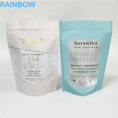 worek do pielęgnacji skóry / folia hologramowa opakowanie na sól do kąpieli z okienkiem