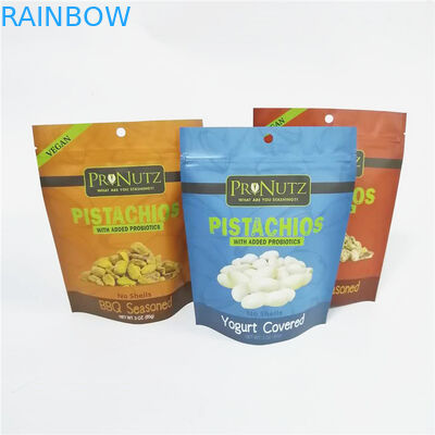 laminowana plastikowa torebka z orzechami opakowanie z orzechami nerkowca