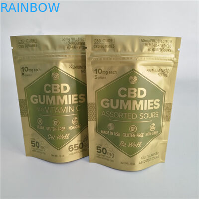 5 uncji 50 mg Cbd Gummies Pouch VMPET Stand Up Ziplock Pouch