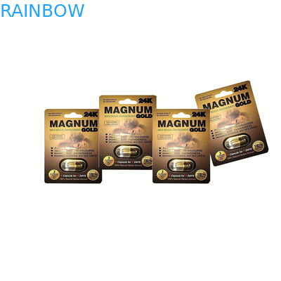 Niestandardowe opakowanie blistrowe dla męskich tabletek wzmacniających lub plastikowych blistrów Rhino Pills