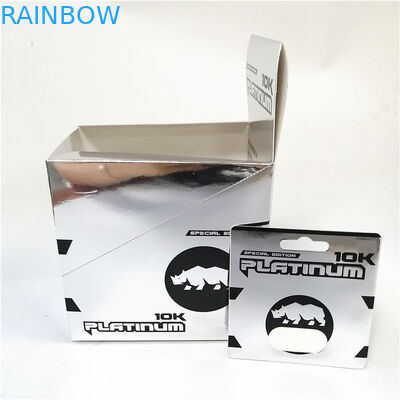 Gorąca sprzedaż męskie tabletki wzmacniające kapsułki opakowanie kartonowe drukowanie różowej promocji karty papierowej Pussycat