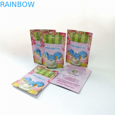 3,5oz kwiatowa folia aluminiowa stojąca torba na zamek błyskawiczny druk cyfrowy mylar deser Matcha woreczki do pakowania w proszku