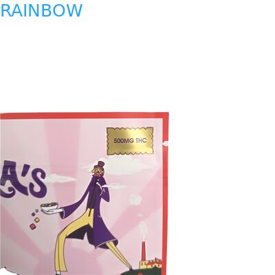 Shenzhen Dostawca Mini saszetki do złotego nadruku Preroll Cigarette 3 Side Seal Etui z torebkami na suwak