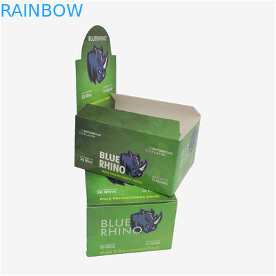 Ekologiczne pudełko papierowe, pudełko do pakowania prezentów Rhino CBD Butelka oleju Opakowanie batonowe
