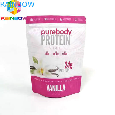 Niestandardowe drukowane torby do pakowania ziplock Doypack na proszek worek do przechowywania żywności z folii aluminiowej