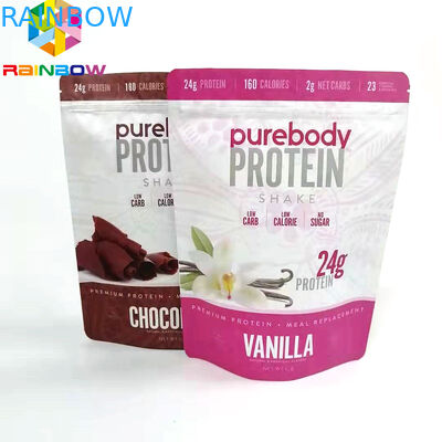 Niestandardowe drukowane torby do pakowania ziplock Doypack na proszek worek do przechowywania żywności z folii aluminiowej