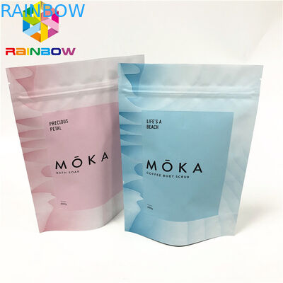 Peeling do ciała w torebce z zamkiem błyskawicznym wielokrotnego użytku z nacięciami na łzy