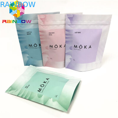 Peeling do ciała w torebce z zamkiem błyskawicznym wielokrotnego użytku z nacięciami na łzy