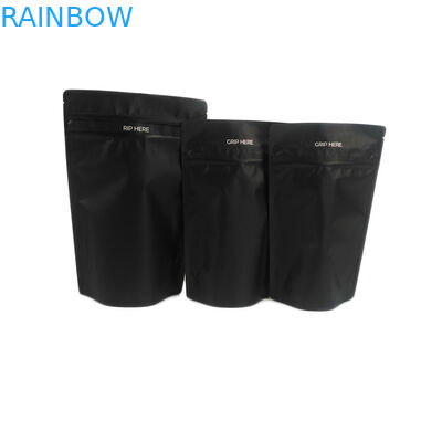 W magazynie czarna folia aluminiowa odporna na dzieci jadalna żywność klasy gumowatej CBD Canabis opakowanie odporna na zapach torba