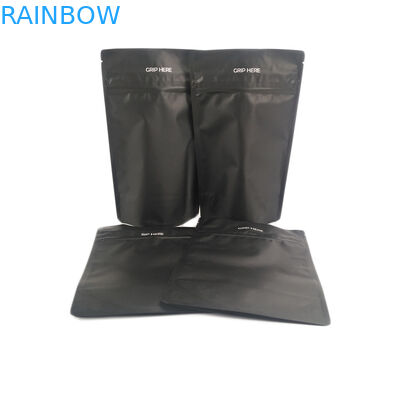 W magazynie czarna folia aluminiowa odporna na dzieci jadalna żywność klasy gumowatej CBD Canabis opakowanie odporna na zapach torba