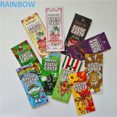 3,5g 1/8 uncji Zapach odporny na sabotaż Wyraźny zamek błyskawiczny Odporny na dzieci wyjście Mylarowa torba do pakowania w żelki CBD z kwiatów konopi