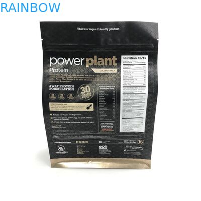 Płaskie dno 500g 1kg VMPET CMYK Protein w proszku do pakowania