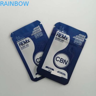 Schudnij zdrowie Opakowanie pigułek Odporna na zapach folia aluminiowa pusta torebka herbaty na próbkę proszku z nasion