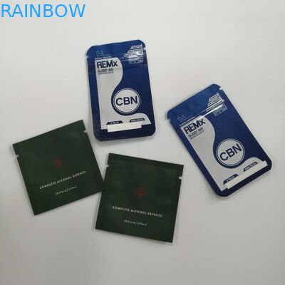 Schudnij zdrowie Opakowanie pigułek Odporna na zapach folia aluminiowa pusta torebka herbaty na próbkę proszku z nasion