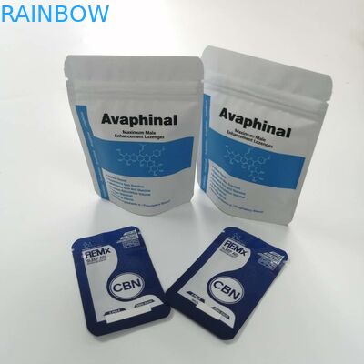 Schudnij zdrowie Opakowanie pigułek Odporna na zapach folia aluminiowa pusta torebka herbaty na próbkę proszku z nasion