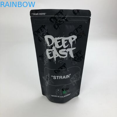 Niestandardowa drukowana matowa czarna folia aluminiowa 250g 1kg 12 uncji z zapinaną na zamek woreczkiem z przezroczystą torbą z okienkiem