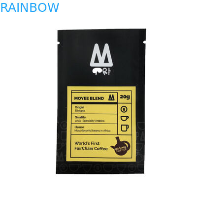 Trzy boczne worek uszczelniający Płaski woreczek Torba do pakowania żywności do drukowania w plastikowej torebce z ziarnami kawy cukierkowej