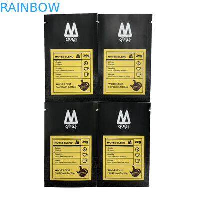 Trzy boczne worek uszczelniający Płaski woreczek Torba do pakowania żywności do drukowania w plastikowej torebce z ziarnami kawy cukierkowej