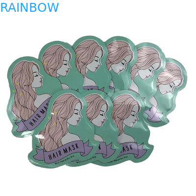 Woreczki o nieregularnym kształcie Płaska torba do pakowania cukierków Maska do włosów z nadrukiem cyfrowym Plastikowa torba