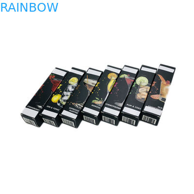 Czarny matowy druk UV Niestandardowe pudełko papierowe do pakowania perfum / oleju CBD