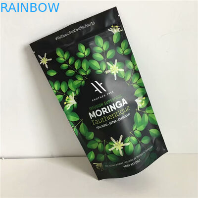 Dostawca z Chin Niestandardowy projekt Drukowanie Woreczki z folii aluminiowej z możliwością ponownego uszczelnienia z zamkiem błyskawicznym do pakowania żywności