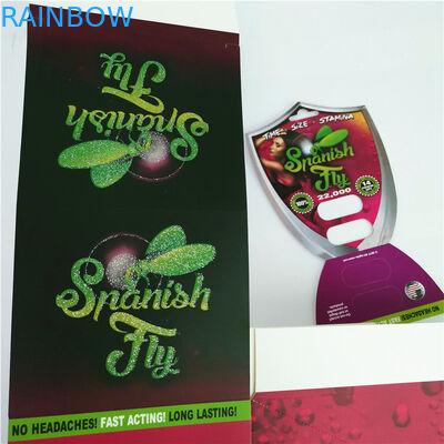 Żeńskie tabletki wzmacniające opakowanie Pink Pussy Cat Black Mamba Burro Papierowy blister na złotą butelkę kapsułkową