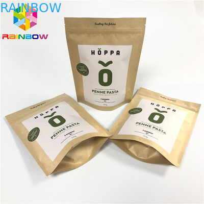 Brązowy papier pakowy CMYK VMPET Ziplock Stand Up Pouch