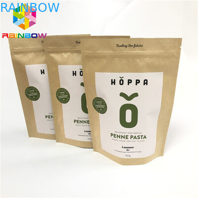 Brązowy papier pakowy CMYK VMPET Ziplock Stand Up Pouch