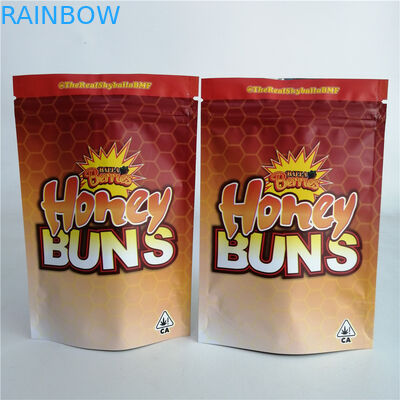 Dostosowane 3,5g Cookie Nut Weed Stand Up Zipper Etui Plastikowa torba cukierków 7g 18g 24g