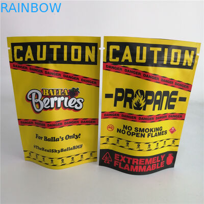 Dostosowane 3,5g Cookie Nut Weed Stand Up Zipper Etui Plastikowa torba cukierków 7g 18g 24g