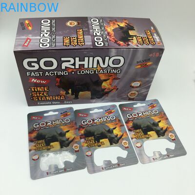 Rhino Herbal Capsule 350g Wklęsłodruk 3D Blister Cards