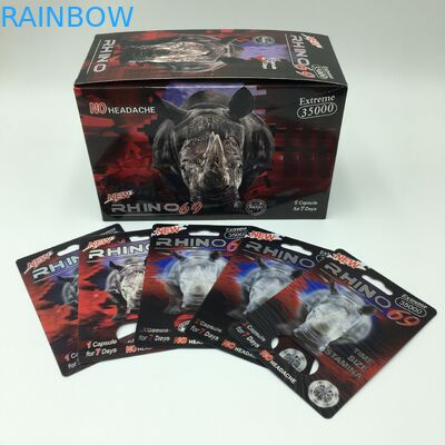 Kapsułka na tabletki PVC 60 * 80 cm Rhino 69 3D Opakowania