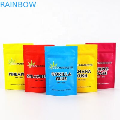 Woreczek do wielokrotnego zamykania Weed CBD VMPET 180mic Mylar Stand up Pouch