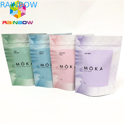 Matowe wykończenie Gravnre Printing 5x7 '' Torby do pakowania w zamek błyskawiczny