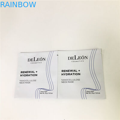 Płaska biała torba na maskę Indywidualna próbka kosmetyczna Mała saszetka na próbkę worek do pakowania kremu