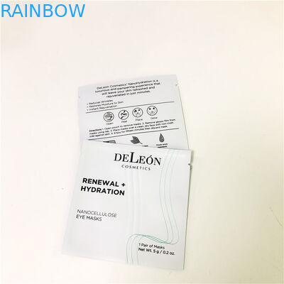 Płaska biała torba na maskę Indywidualna próbka kosmetyczna Mała saszetka na próbkę worek do pakowania kremu