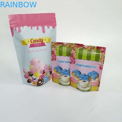 Wysoki połysk wklęsły nadruk CMYK Snack Woreczki na suwak