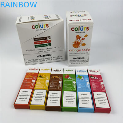 Vape Długopisy Cmyk Hologram Kartonowe pudełka Blistry Tłoczenie na gorąco