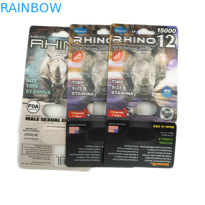 Sztywna tabletka wzmacniająca dla mężczyzn Rox Rhino 69 Blister 3D Card Display Box