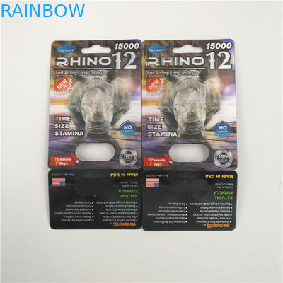 Sztywna tabletka wzmacniająca dla mężczyzn Rox Rhino 69 Blister 3D Card Display Box